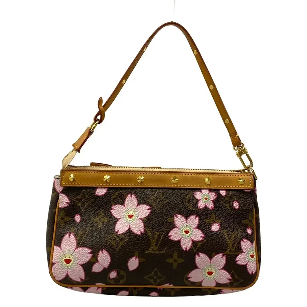 Louis Vuitton Pochette Accessoires Monogram Cherry Blossom Handbag M92006